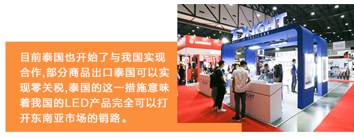 目前泰國也開始了與我國實現(xiàn)合作,部分商品出口泰國可以實現(xiàn)零關(guān)稅,泰國的這一措施意味著我國的LED產(chǎn)品完全可以打開東南亞市場的銷路。